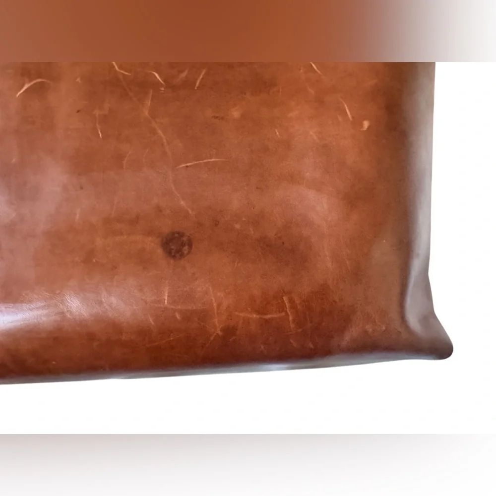Lifetime Leather Tote Bag Oxford Natural- brown